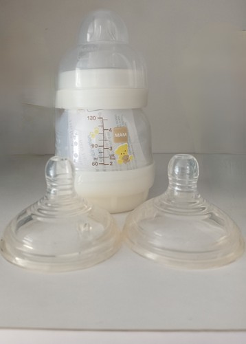 Baby flasche 2silicon sauger - baby, 1+2silicon